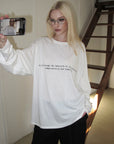 0122stepll T-shirt à manches longues oversize Labyrinthe