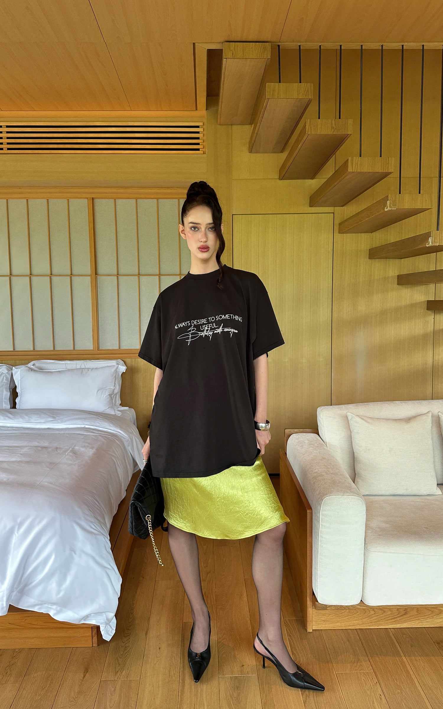 0122stepll デザイアグラフィックオーバーサイズTシャツ
