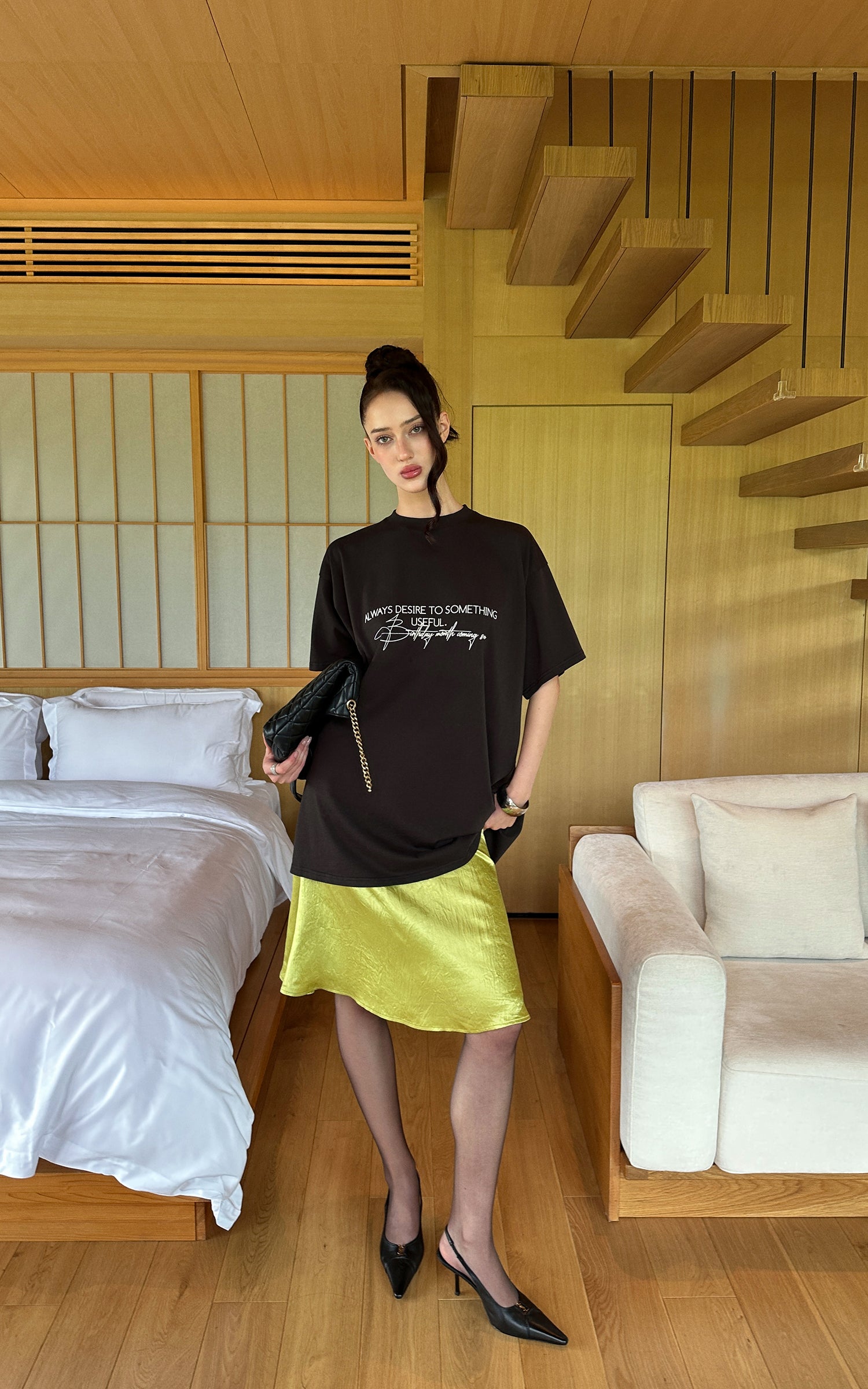 0122stepll デザイアグラフィックオーバーサイズTシャツ