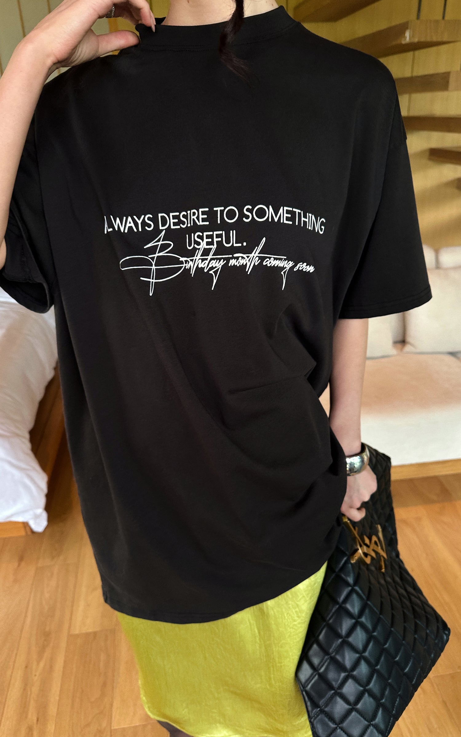 0122stepll デザイアグラフィックオーバーサイズTシャツ