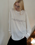 0122stepll T-shirt à manches longues oversize Labyrinthe