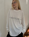0122stepll T-shirt à manches longues oversize Labyrinthe
