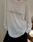 0122stepll T-shirt à manches longues oversize Labyrinthe