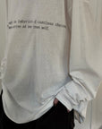 0122stepll T-shirt à manches longues oversize Labyrinthe