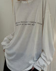 0122stepll T-shirt à manches longues oversize Labyrinthe