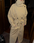 0122stepll Axis High-Neck Oversized Trench Coat
