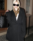 0122stepll Nocturne Wrap Belted Coat