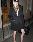 0122stepll Nocturne Wrap Belted Coat