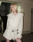 0122stepll Combinaison trench à ceinture