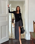 0122stepll Essential Knit Slim Long Sleeve Top
