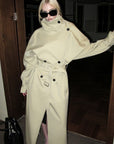 0122stepll Axis High-Neck Oversized Trench Coat