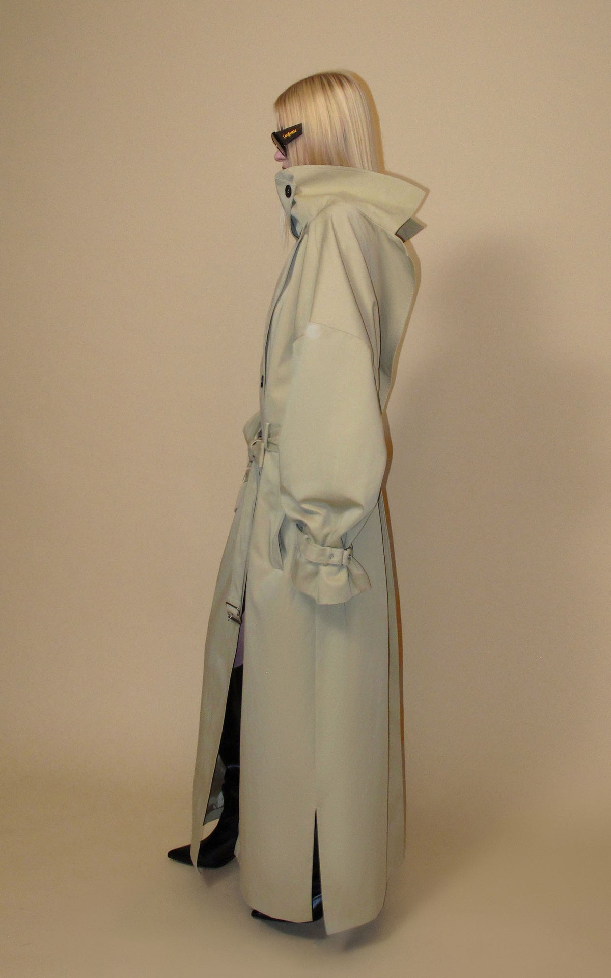 0122stepll Axis High-Neck Oversized Trench Coat