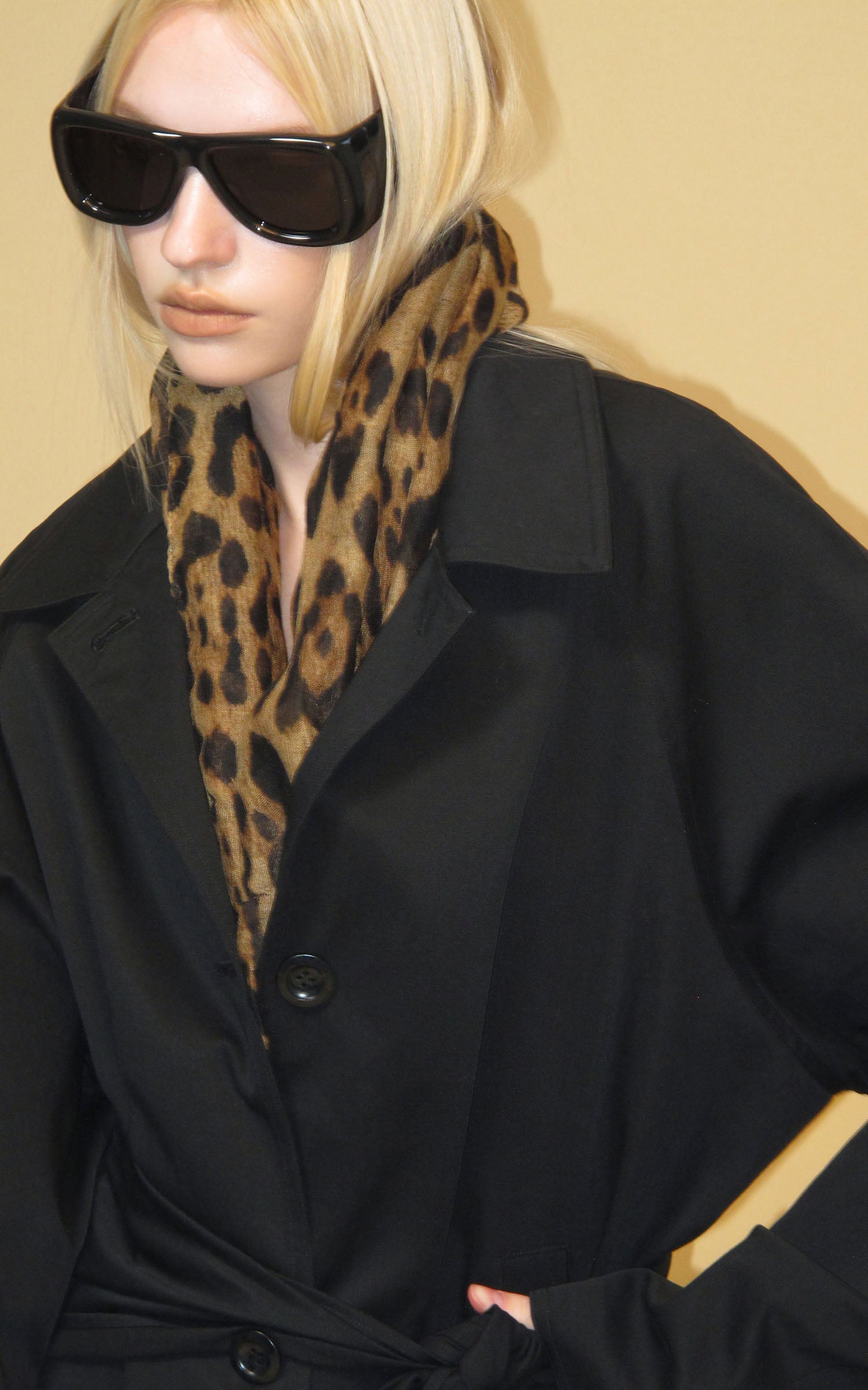 0122stepll Nocturne Wrap Belted Coat
