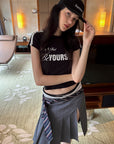 0122stepll Graphic Fitted Baby Tee