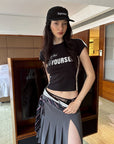 0122stepll Graphic Fitted Baby Tee