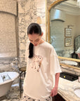 0122stepll 馬のグラフィックオーバーサイズTシャツ