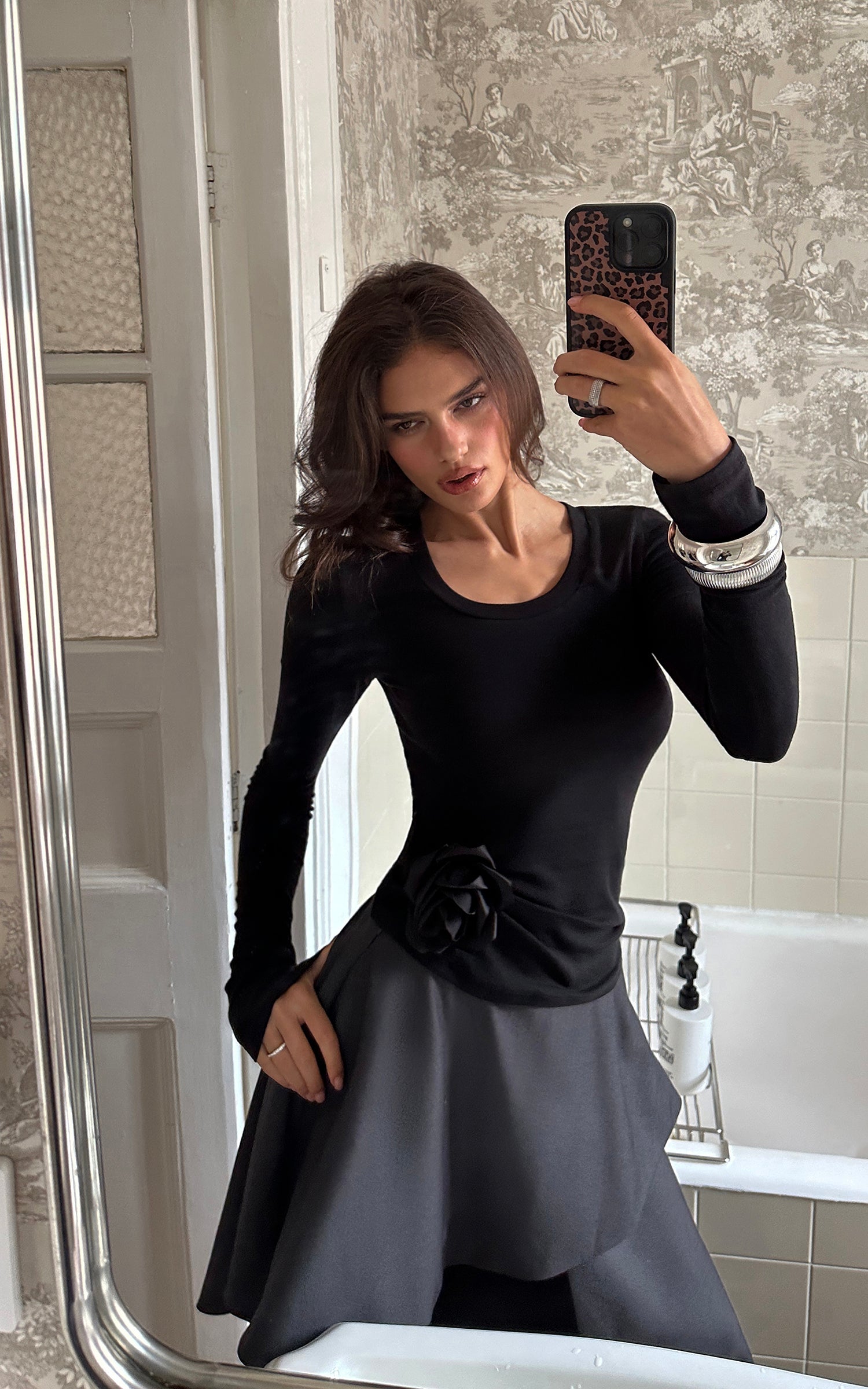 0122stepll Essential Knit Slim Long Sleeve Top