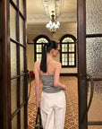 0122stepll Low Rise Wide Leg Pants
