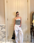 0122stepll Low Rise Wide Leg Pants