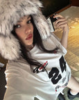 0122stepll Oversized Racing Graphic T-Shirt