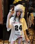 0122stepll Oversized Racing Graphic T-Shirt