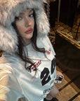 0122stepll Oversized Racing Graphic T-Shirt