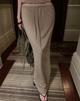 0122STEPLL Sheer Zebra Layered Low-Rise Maxi Skirt Three-Piece Set