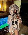 0122stepll Oversized Racing Graphic T-Shirt