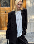 0122stepll T-shirt à manches longues oversize Labyrinthe