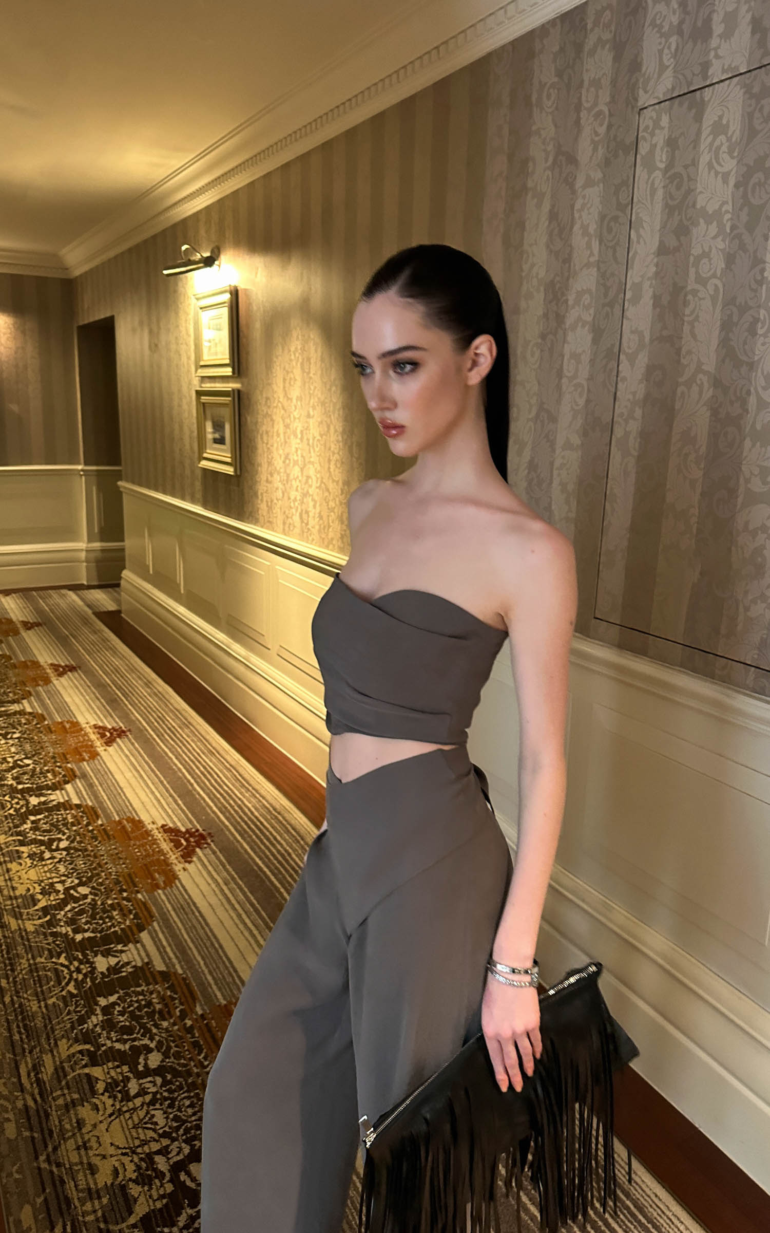 0122stepll Sculpt Cut Strapless Set