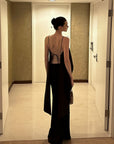 0122stepll Asymmetric Camisole & Maxi Skirt Set