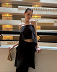 0122stepll Asymmetric Camisole & Maxi Skirt Set