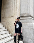 0122stepll Graphic Face Oversized T-Shirt