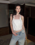 0122stepll Draped Halter Tube Top