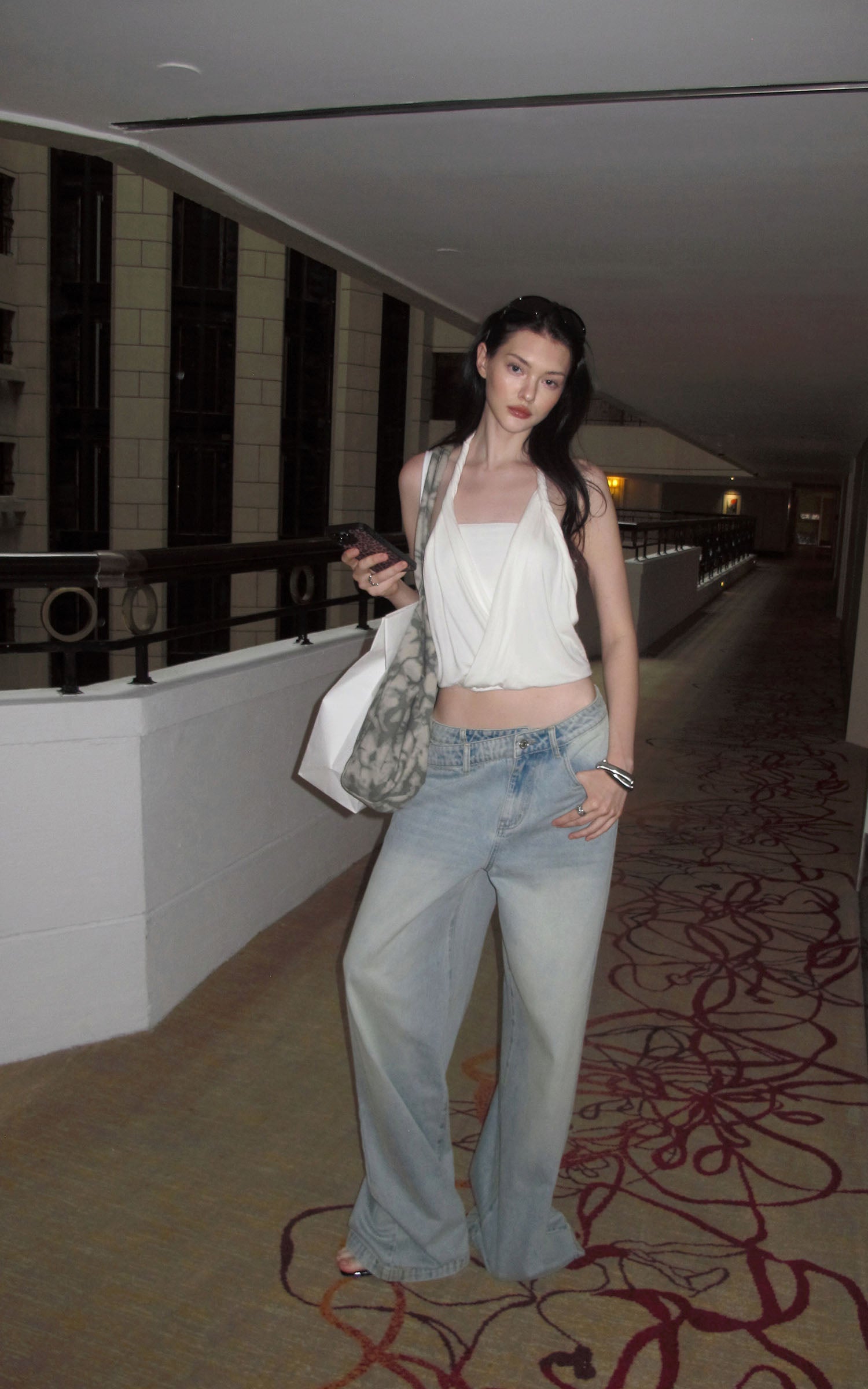 0122stepll Draped Halter Tube Top