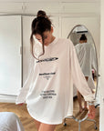 0122stepll T-shirt à manches longues oversize Resilient Club avec motif graphique