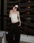 0122stepll Draped Halter Tube Top