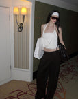 0122stepll Draped Halter Tube Top