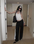 0122stepll Draped Halter Tube Top