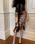 0122stepll Wild Instinct Leopard Ruffle Midi Skirt