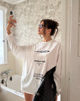 0122stepll T-shirt à manches longues oversize Resilient Club avec motif graphique