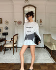 0122stepll T-shirt à manches longues oversize Resilient Club avec motif graphique