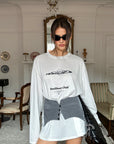 0122stepll T-shirt à manches longues oversize Resilient Club avec motif graphique