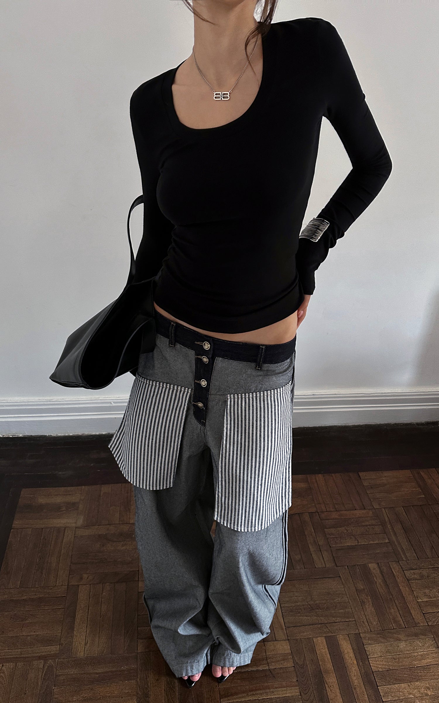 0122stepll Essential Knit Slim Long Sleeve Top