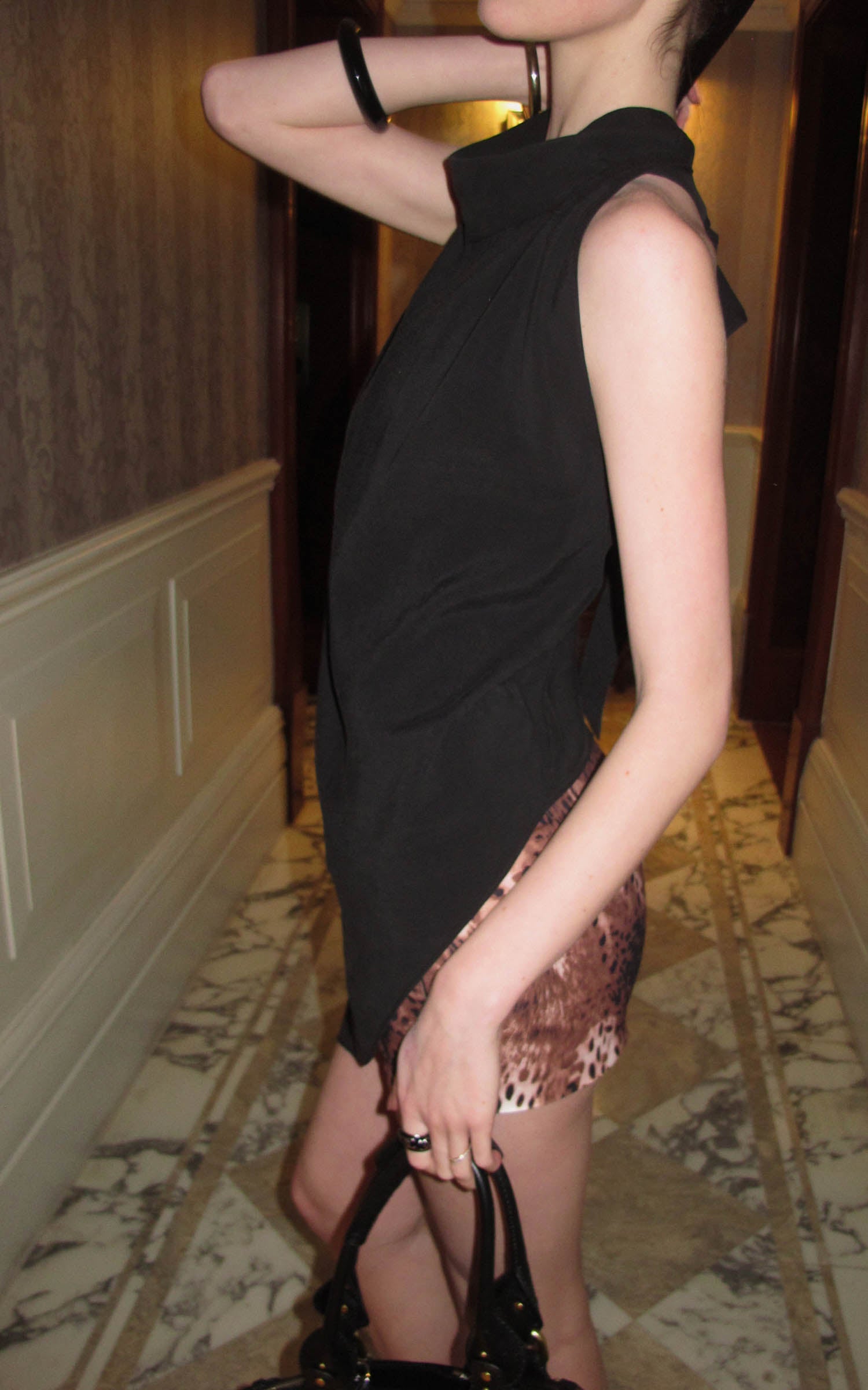 0122stepll Leopard Mini Skirt