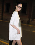 0122stepll T-shirt oversize à imprimé sac