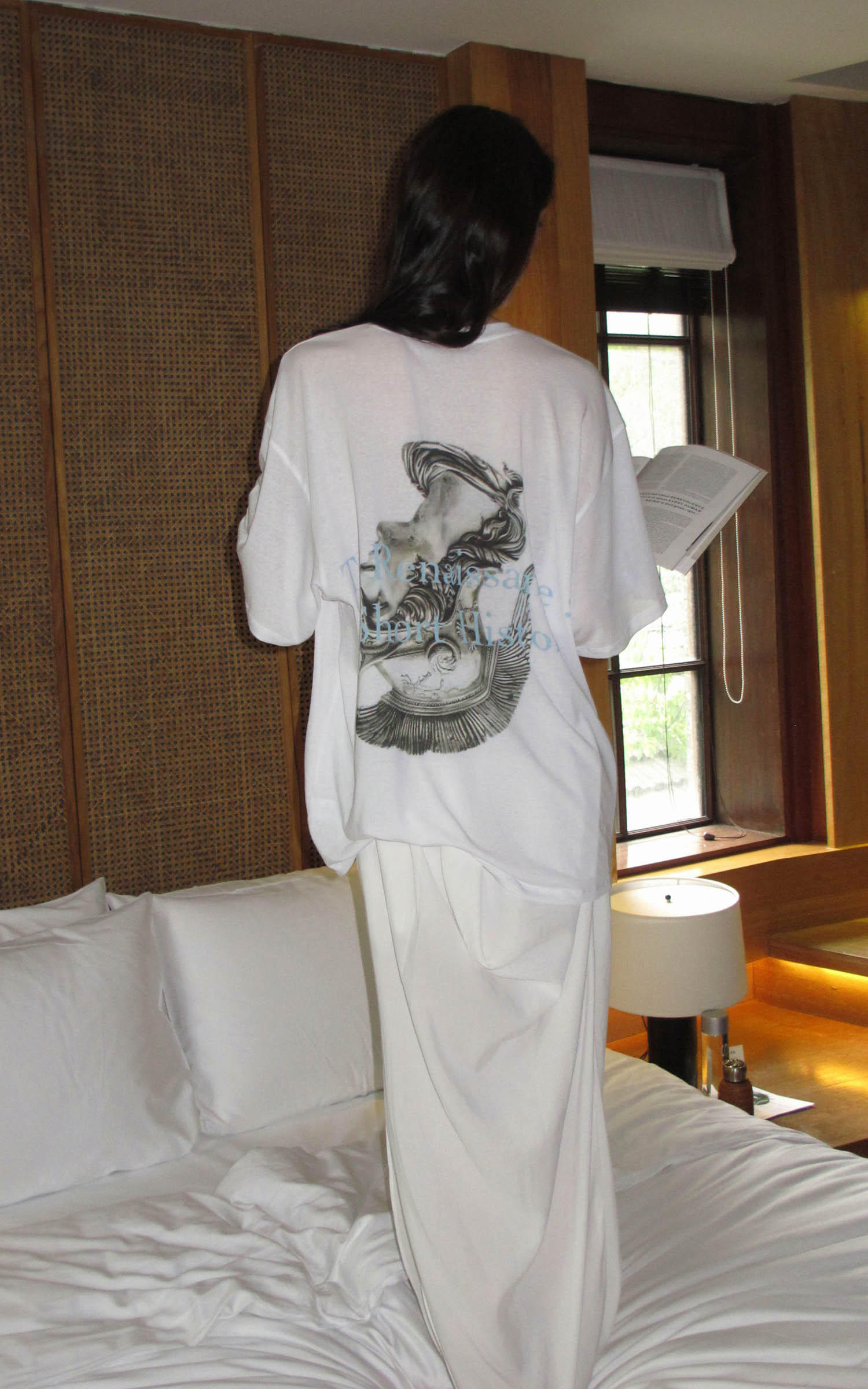 0122stepll Renaissance Graphic Oversized T-Shirt