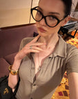 0122stepll Ensemble Body Polo & Pantalon Évasé