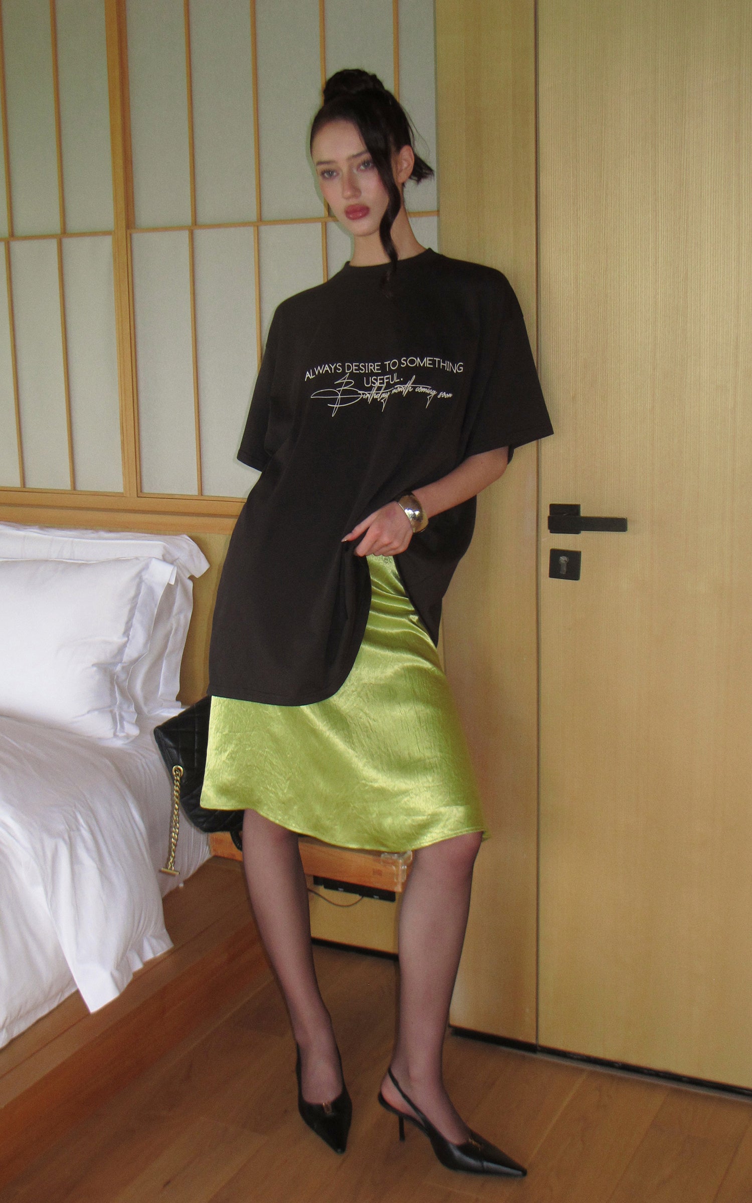 0122stepll デザイアグラフィックオーバーサイズTシャツ