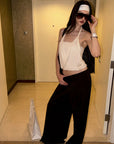 0122stepll Draped Halter Tube Top